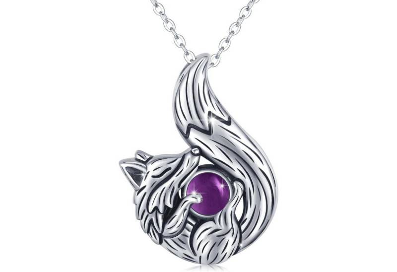 LuxusKollektion Kette und Anhänger Set Halskette 925 Silber Axolotl Delfin Schlange Damen Fuchs Kette von LuxusKollektion