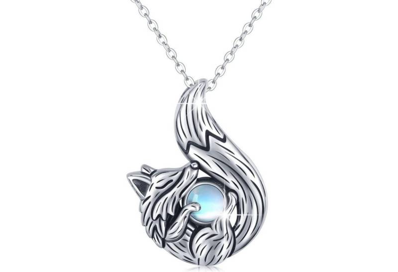 LuxusKollektion Kette und Anhänger Set Halskette 925 Sterling Silber Fuchs Delfin Pferd Fuchs Halskette von LuxusKollektion