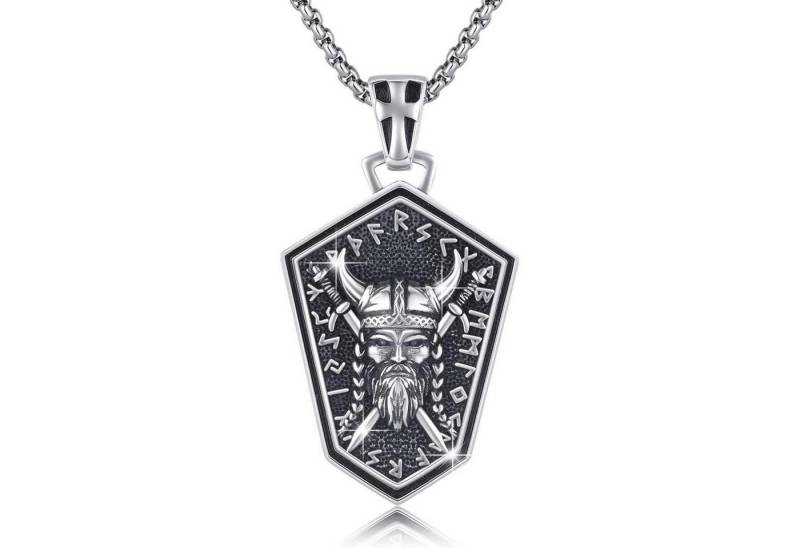 LuxusKollektion Kette und Anhänger Set Halskette 925 Sterlingsilber St Michael Männer Odin Halskette.16 von LuxusKollektion