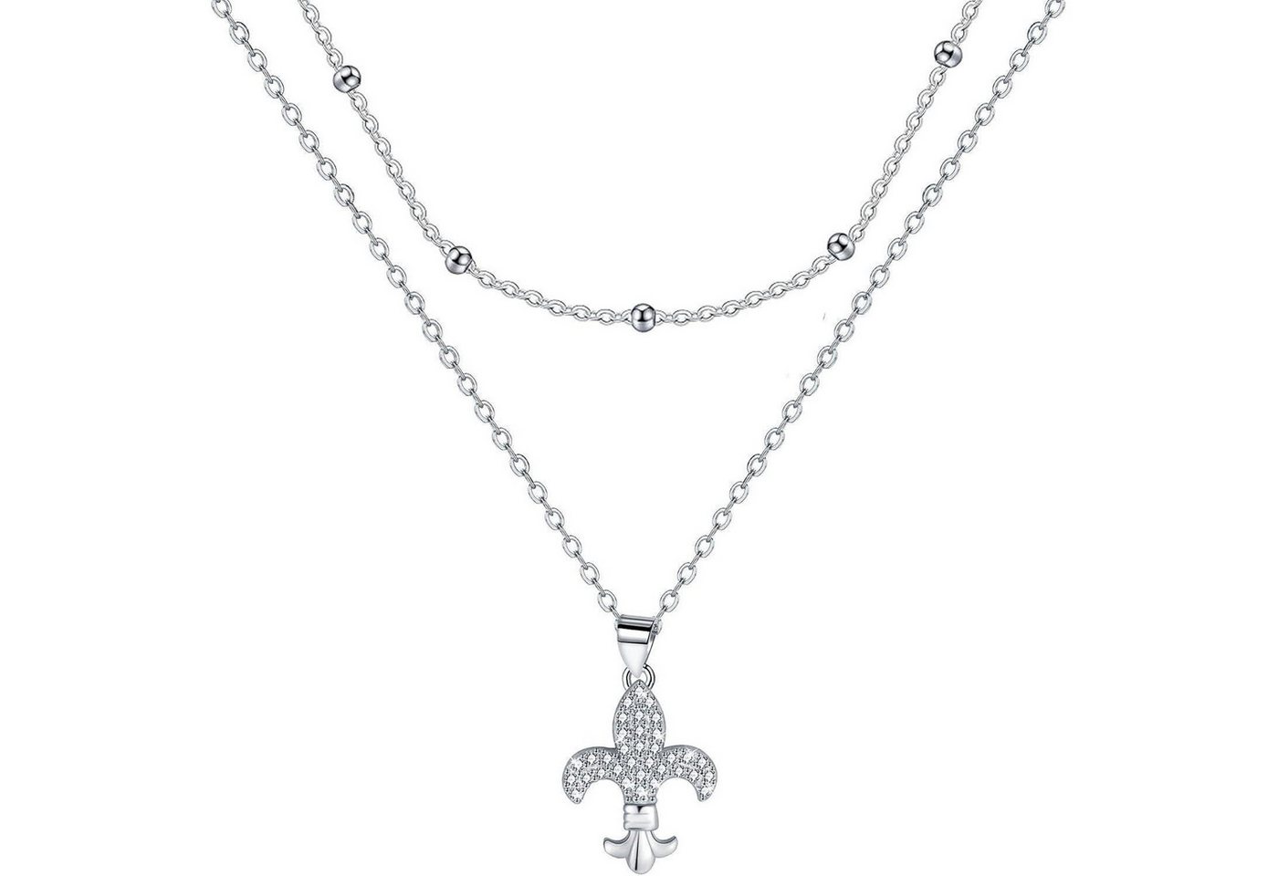 LuxusKollektion Kette und Anhänger Set Halskette Damen 925 Silber Geschenk Weihnachten Muttertag Anker von LuxusKollektion