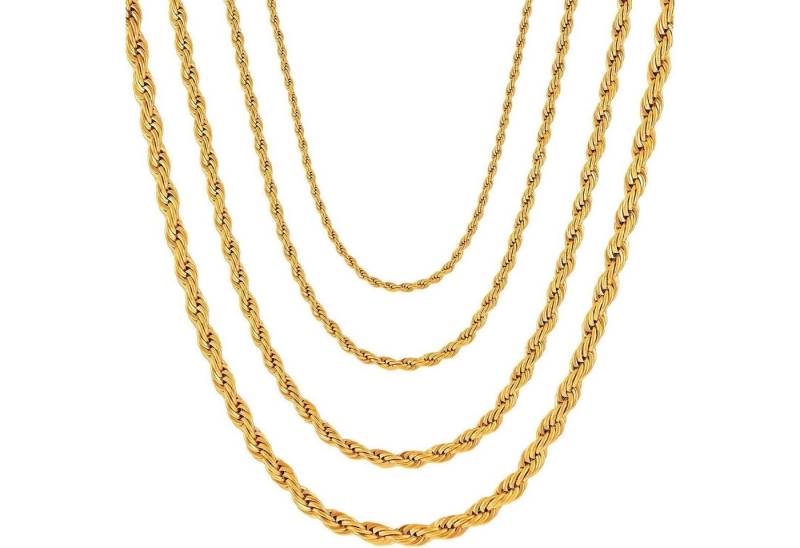 LuxusKollektion Kette und Anhänger Set Halskette Edelstahl 65.0 Zentimeter Breite: 3.0mm, 1 Stücke von LuxusKollektion