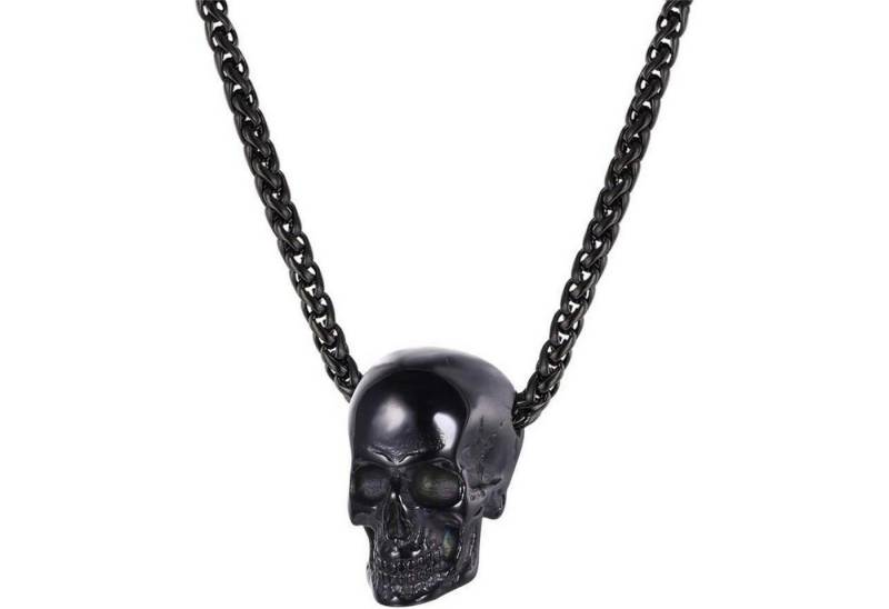 LuxusKollektion Kette und Anhänger Set Halskette Herren 04: Weizenkette-schwarz nicht personalisierbar von LuxusKollektion