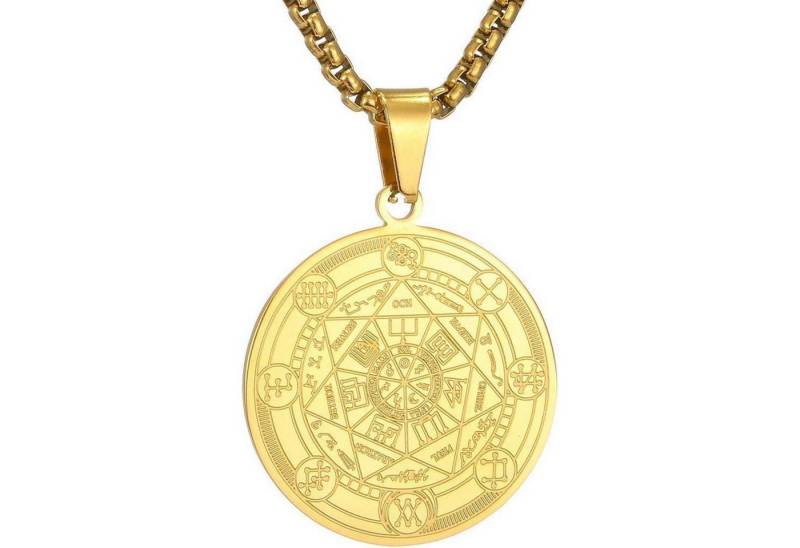 LuxusKollektion Kette und Anhänger Set Halskette Herren 7 Erzengel Siegel Medaille Talisman Edelstahl Solomon LuxusKollektion Kette und Anhänger Set Halskette Herren 7 Erzengel Siegel Medaille Talisman Edelstahl Solomon von LuxusKollektion