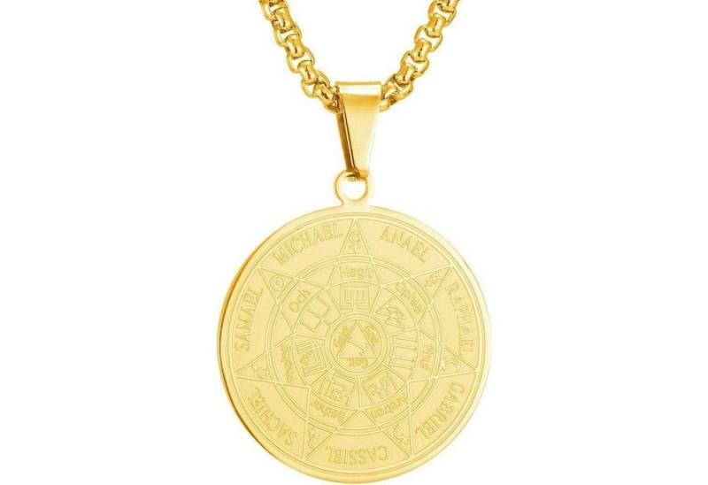 LuxusKollektion Kette und Anhänger Set Halskette Herren 7 Erzengel Siegel Medaille Talisman Edelstahl LuxusKollektion Kette und Anhänger Set Halskette Herren 7 Erzengel Siegel Medaille Talisman Edelstahl von LuxusKollektion