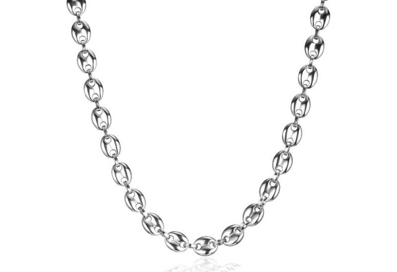 LuxusKollektion Kette und Anhänger Set Halskette Herren Edelstahl Silber-6mm Breit 46.0 Zentimeter von LuxusKollektion