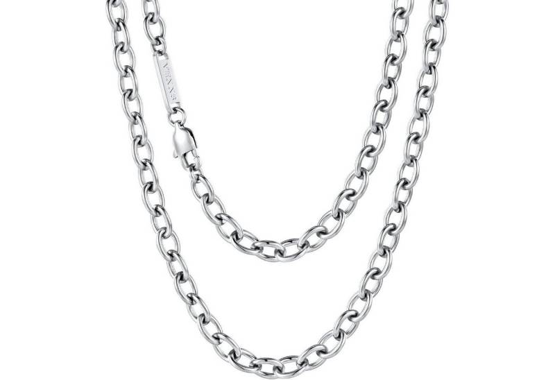 LuxusKollektion Kette und Anhänger Set Halskette Kabelkette 6mm 18K Gold Silbrig-6mm 65.0 Zentimeter von LuxusKollektion