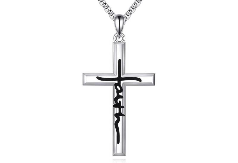LuxusKollektion Kette und Anhänger Set Halskette Kreuz 925 Sterling Silber Männer Frauen cross-6 von LuxusKollektion