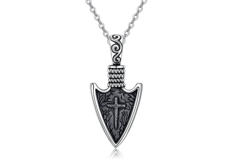 LuxusKollektion Kette und Anhänger Set Halskette Sterlingsilber keltischer Knoten Frauen Kreuz Pfeilspitze von LuxusKollektion