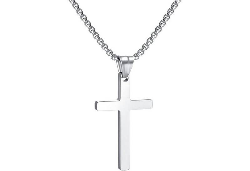 LuxusKollektion Kette und Anhänger Set Herren Edelstahl Kreuzkette Schwarz Gold Silber 18 Zoll LuxusKollektion Kette und Anhänger Set Herren Edelstahl Kreuzkette Schwarz Gold Silber 18 Zoll von LuxusKollektion