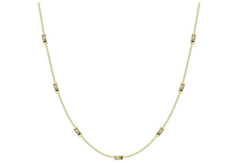 LuxusKollektion Kette und Anhänger Set Kette Damen 925 Silber 14k Vergoldet Anhänger Silber-08-Aug von LuxusKollektion