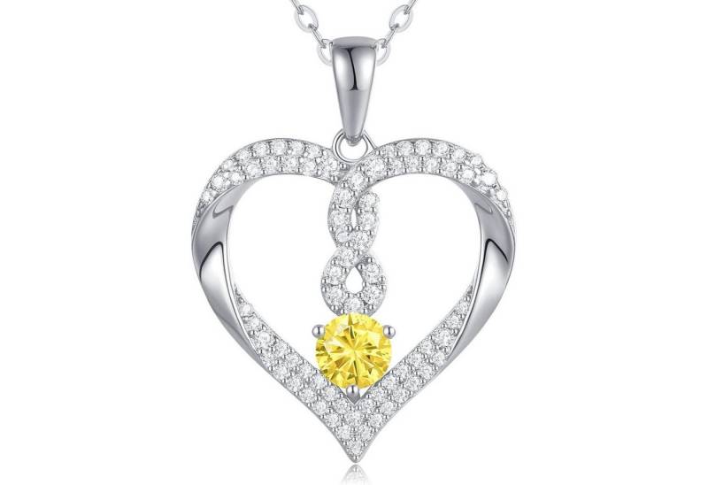 LuxusKollektion Kette und Anhänger Set Kette Damen Silber 925 Infinity Anhänger SterlingSilber-11-Nov von LuxusKollektion