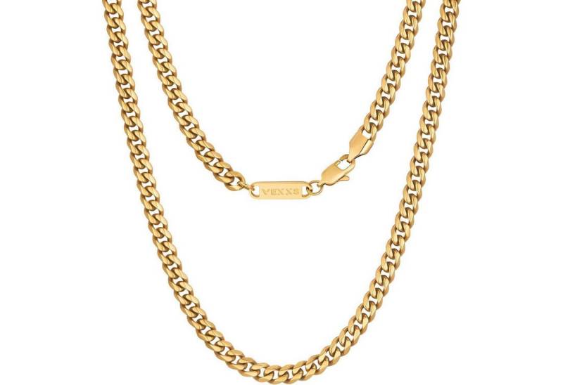 LuxusKollektion Kette und Anhänger Set Panzerkette Cuban Miami Halskette 5mm 18K Golden-5mm 56.0 Zentimeter von LuxusKollektion