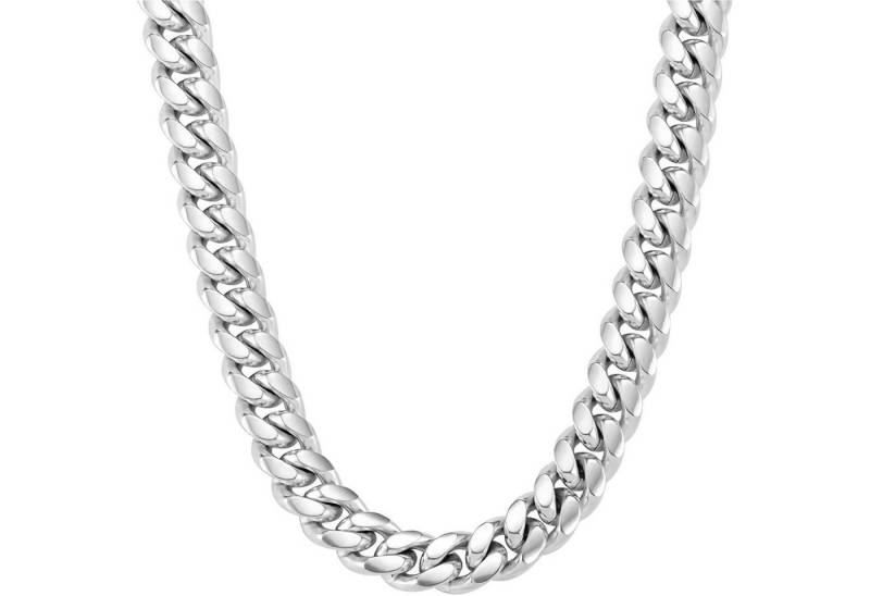 LuxusKollektion Kette und Anhänger Set Panzerkette Herren 10mm 18Karat Vergoldet Silbrig-12mm 61.0 Zentimeter von LuxusKollektion