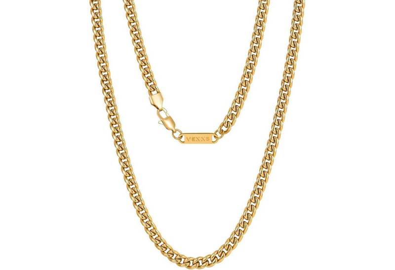 LuxusKollektion Kette und Anhänger Set Panzerkette Herren 18K Gold Kubanische Golden-3mm 46.0 Zentimeter von LuxusKollektion