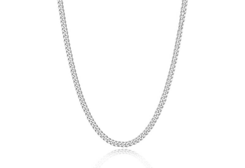 LuxusKollektion Kette und Anhänger Set Panzerkette Herren Damen Edelstahl Silber-3MM Breit 46.0 Zentimeter von LuxusKollektion