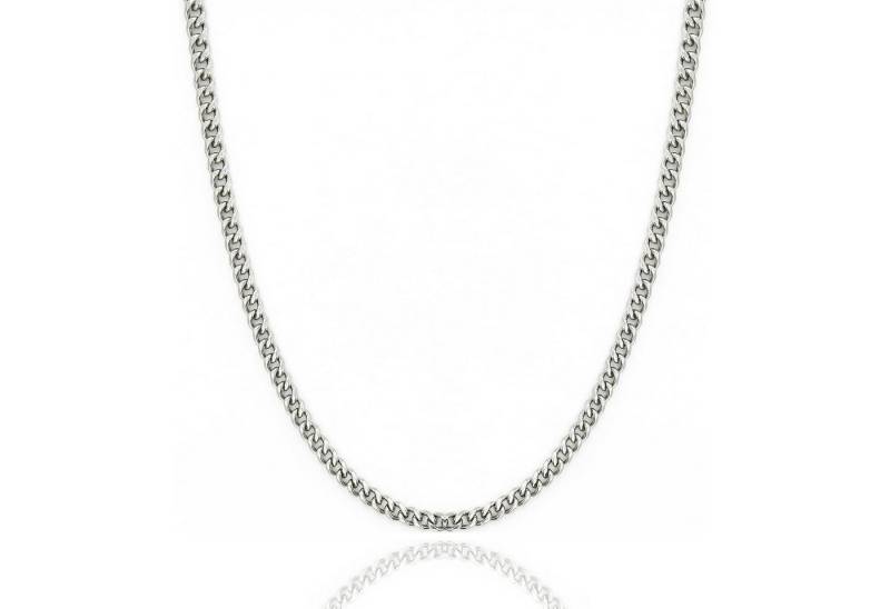 LuxusKollektion Kette und Anhänger Set Panzerkette Herren Damen Edelstahl Silber Silber-7MM Breit 18.0 Zoll von LuxusKollektion