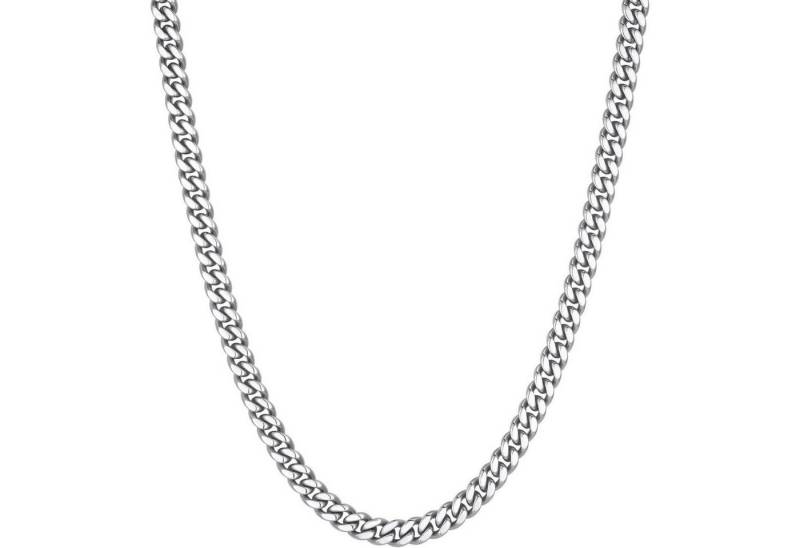 LuxusKollektion Kette und Anhänger Set Panzerkette Kubanisch Herren Edelstahl 18 Silbrig-5mm 51.0 Zentimeter von LuxusKollektion