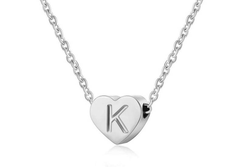 LuxusKollektion Kette und Anhänger Set Silber Damen Halskette mit Klein Buchstabenherz LuxusKollektion Kette und Anhänger Set Silber Damen Halskette mit Klein Buchstabenherz von LuxusKollektion