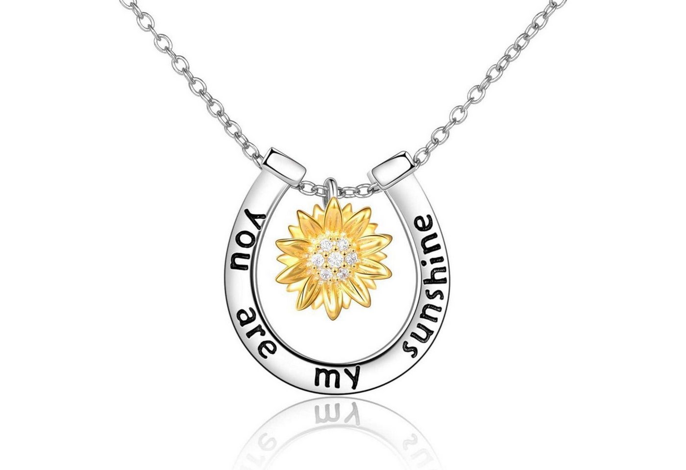 LuxusKollektion Kette und Anhänger Set Sonnenblume Gänseblümchen Halskette Sterling Silber Anhänger Schmuck von LuxusKollektion