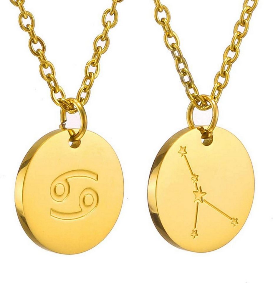LuxusKollektion Kette und Anhänger Set Sternzeichen Kette Gold Krebs Horoskop Damen Geburtstagsgeschenk LuxusKollektion Kette und Anhänger Set Sternzeichen Kette Gold Krebs Horoskop Damen Geburtstagsgeschenk von LuxusKollektion