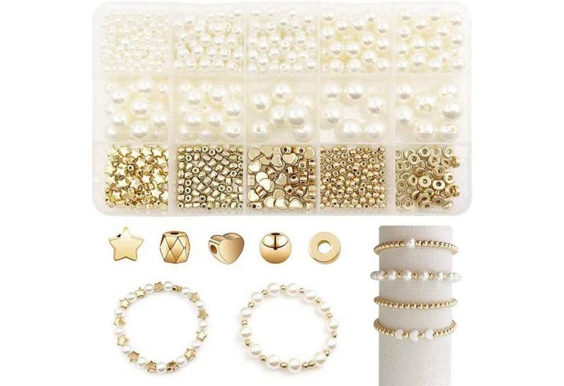 LuxusKollektion Ketten und Armband Set 720 Stück Perlen Set für Mädchen DIY Armband Schmuck machens von LuxusKollektion