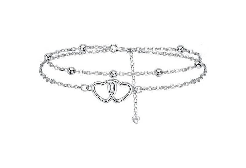 LuxusKollektion Ketten und Armband Set Armbänder Damen Silber 925 Geschenk Geburtstag Muttertag Silber-D von LuxusKollektion