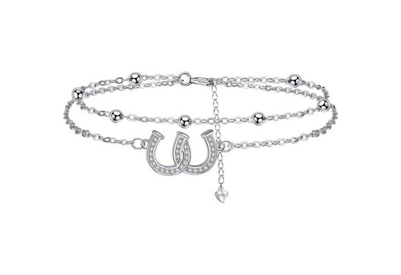 LuxusKollektion Ketten und Armband Set Armbänder Silber 925 Damen Geschenk Muttertag Geburtstag Silber-I von LuxusKollektion