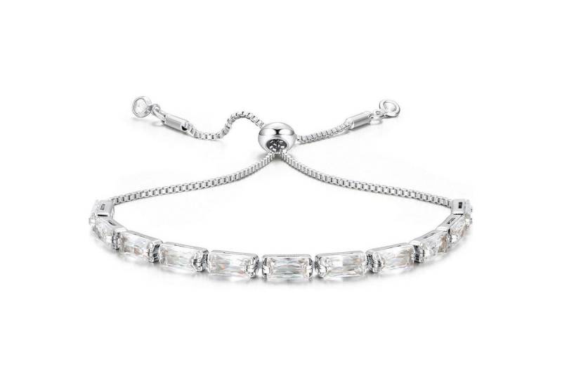 LuxusKollektion Ketten und Armband Set Armband Damen Gold Silber Zirkonia Kristall Weiß-silber Weißes Gold von LuxusKollektion