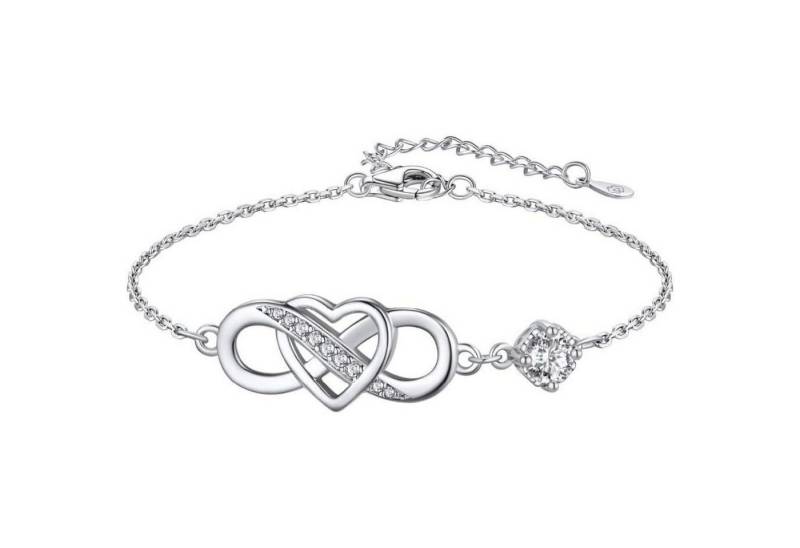 LuxusKollektion Ketten und Armband Set Armband Damen Infinity Moissanite 1Karat Silber925 Infinity-0.5Karat von LuxusKollektion