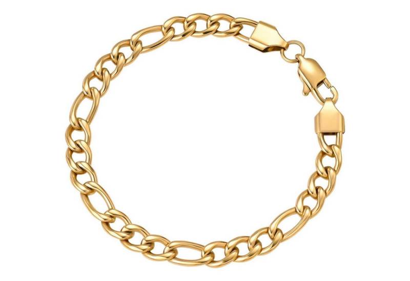 LuxusKollektion Ketten und Armband Set Armband Herren 6mm 8mm Figaro Panzer Golden-6mm 22.86 Zentimeter von LuxusKollektion