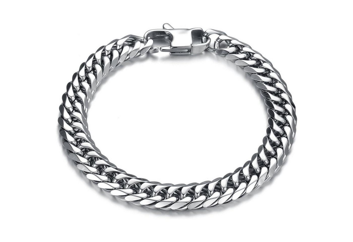 LuxusKollektion Ketten und Armband Set Armband Herren Edelstahl Link HipHop 8 Breite: 12 mm 22.0 Zentimeter von LuxusKollektion