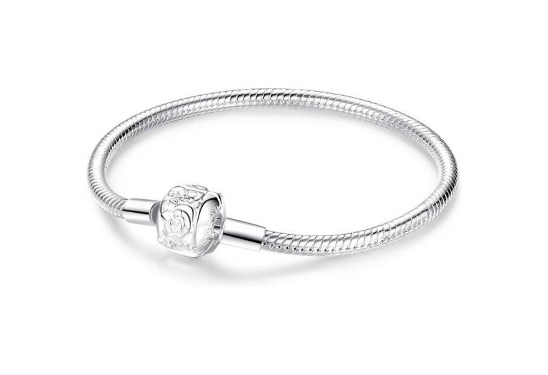 LuxusKollektion Ketten und Armband Set Armband Schlangen Kugelverschluss Damen 925 Silber SL003B 20CM von LuxusKollektion