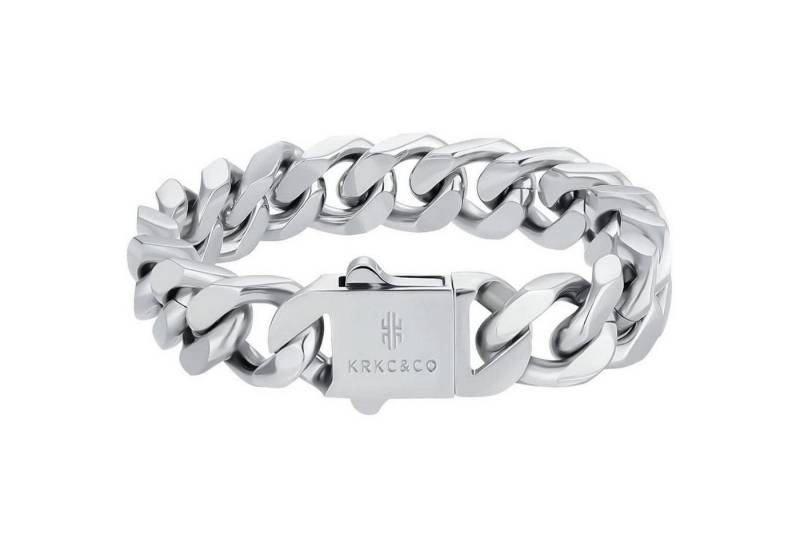 LuxusKollektion Ketten und Armband Set Cuban Armband Herren 14mm Weißgold beschichtet 19cm Hip Hop Edelstahl LuxusKollektion Ketten und Armband Set Cuban Armband Herren 14mm Weißgold beschichtet 19cm Hip Hop Edelstahl von LuxusKollektion