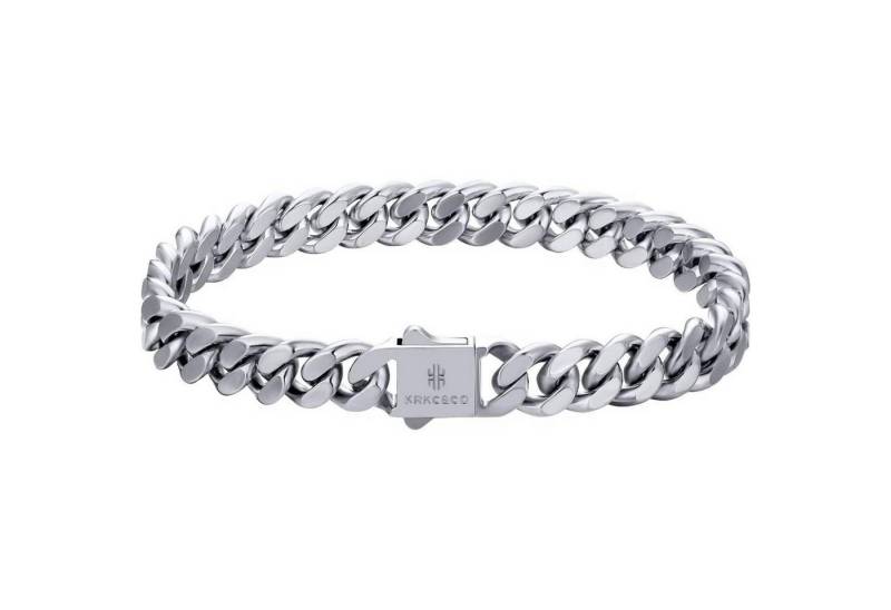 LuxusKollektion Ketten und Armband Set Cuban Armband Herren 8mm Edelstahl Gold beschichtet Hip Hop 17.8cm von LuxusKollektion