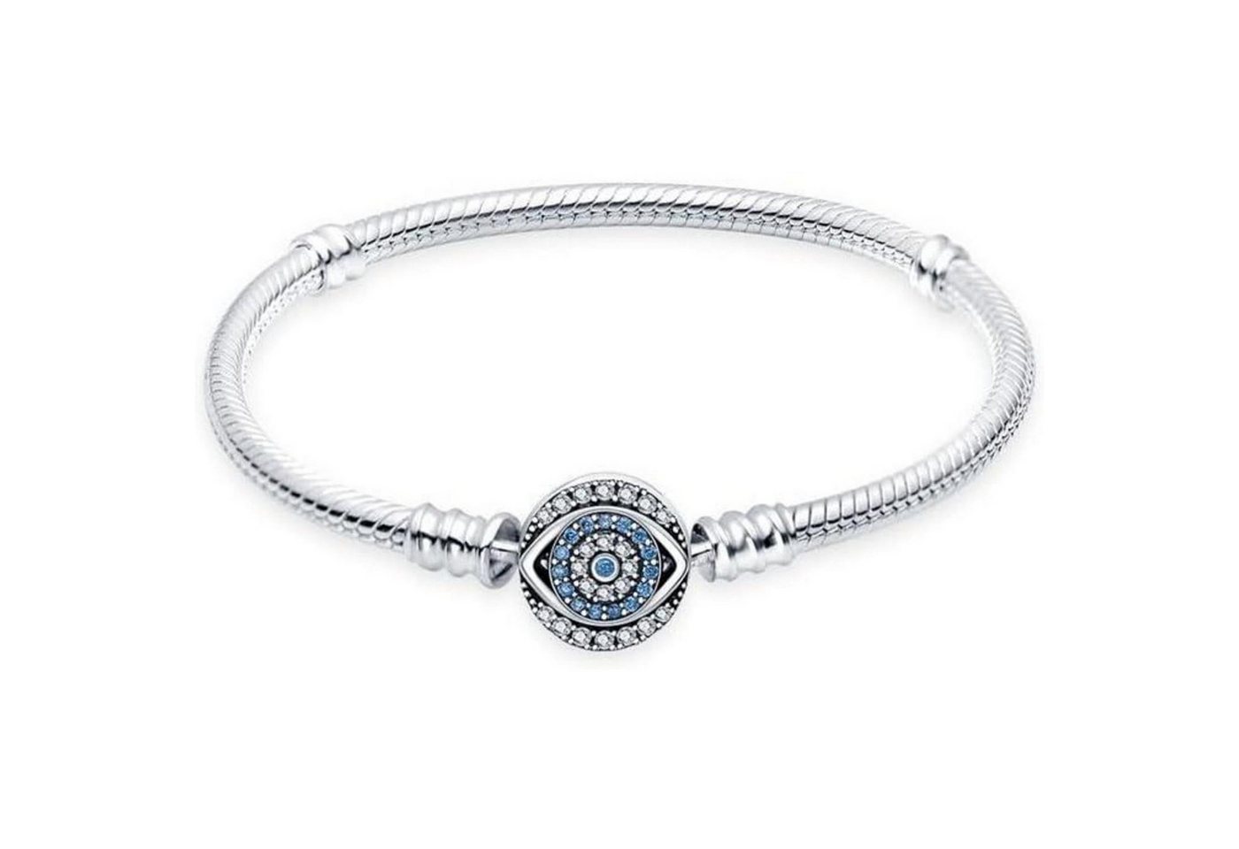 LuxusKollektion Ketten und Armband Set Gliederarmband Schlangen Verschluss Damen Charm SL-288 7.5 in 19 cm von LuxusKollektion