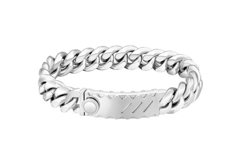 LuxusKollektion Ketten und Armband Set Herren 12mm Armband Löwe Totenkopf Verschluss Gold Panzer Cuban Hip von LuxusKollektion