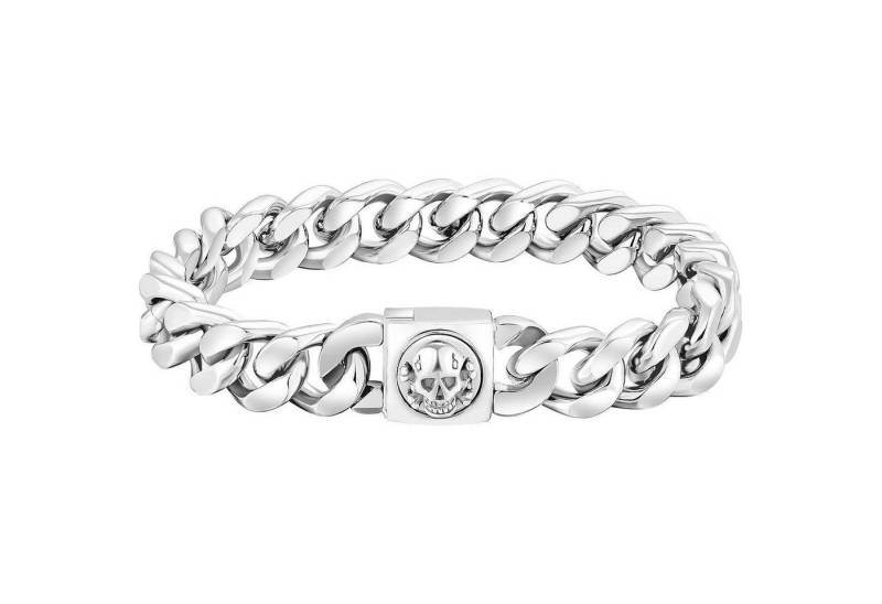 LuxusKollektion Ketten und Armband Set Herren Armband mit Totenkopf Verschluss, 18K Gold beschichtet 12mm von LuxusKollektion