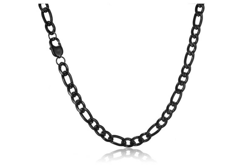 LuxusKollektion Ketten und Armband Set Herren Silber Edelstahl Panzerkette Figaro-Halskette 9mm von LuxusKollektion