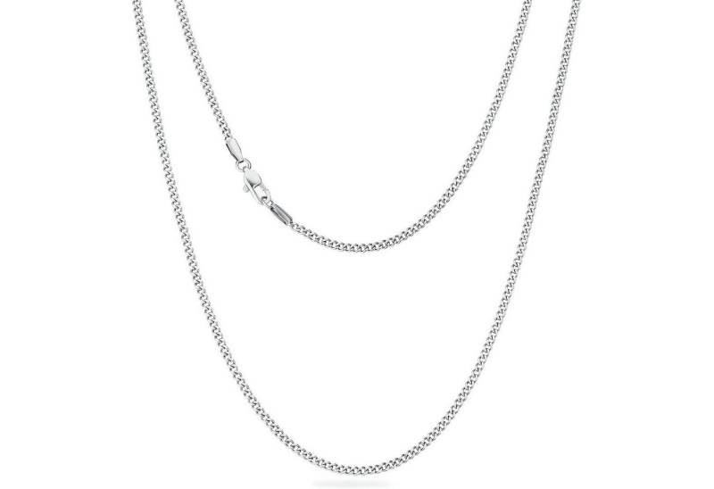 LuxusKollektion Ketten und Armband Set Panzerkette Herren 2mm Diamantschliff 14K Gold Vergoldet Silberkette von LuxusKollektion