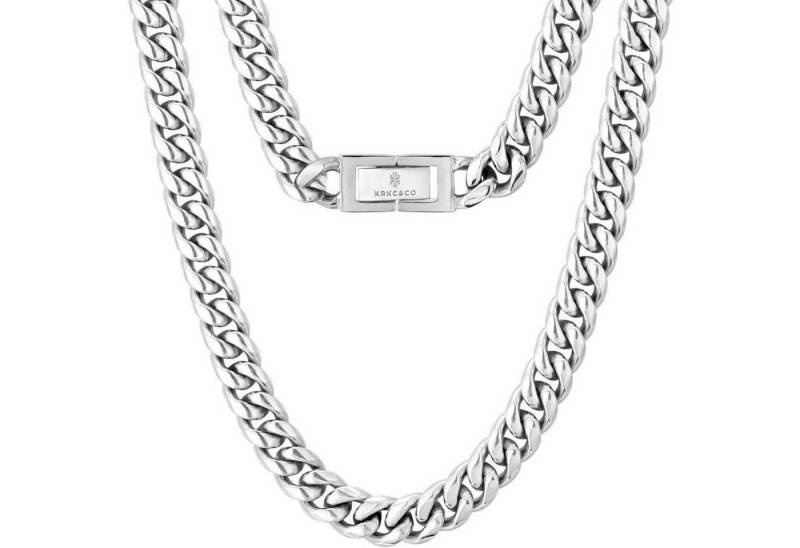 LuxusKollektion Ketten und Armband Set Panzerkette Herren Halskette 18K Gold Cuban Link Chain Edelstahl von LuxusKollektion