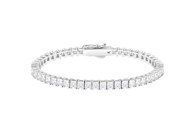 LuxusKollektion Ketten und Armband Set Tennisarmband Silber 925 Zirkonia Armband Iced Out 3mm 17.8cm von LuxusKollektion