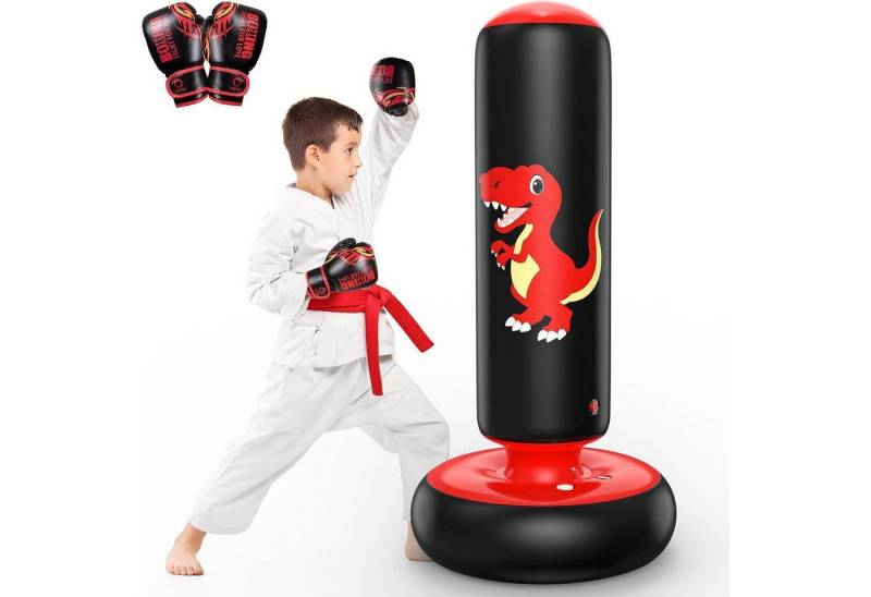 LuxusKollektion Kinderboxhandschuhe Aufblasbarer Boxsack für Kinder 120 cm Geschenkidee für Jungen und von LuxusKollektion