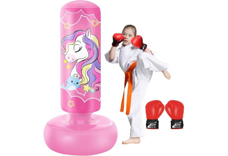 LuxusKollektion Kinderboxhandschuhe Aufblasbarer Kinder Boxsack mit Boxhandschuhen, 168cm, Freistehender von LuxusKollektion