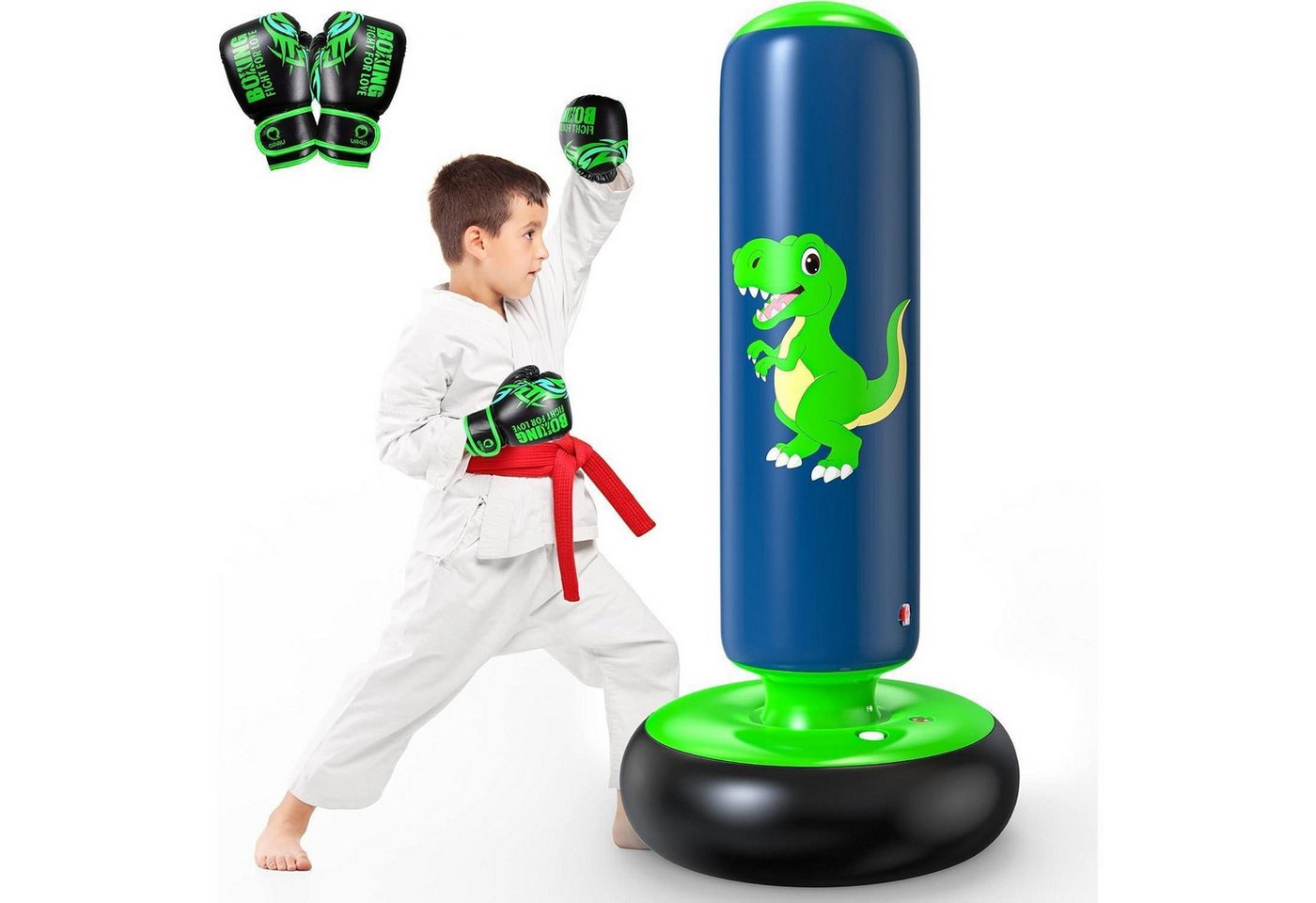 LuxusKollektion Kinderboxhandschuhe Boxsack Kinder Aufblasbarer Standboxsack Geschenke Jungen Mädchen von LuxusKollektion