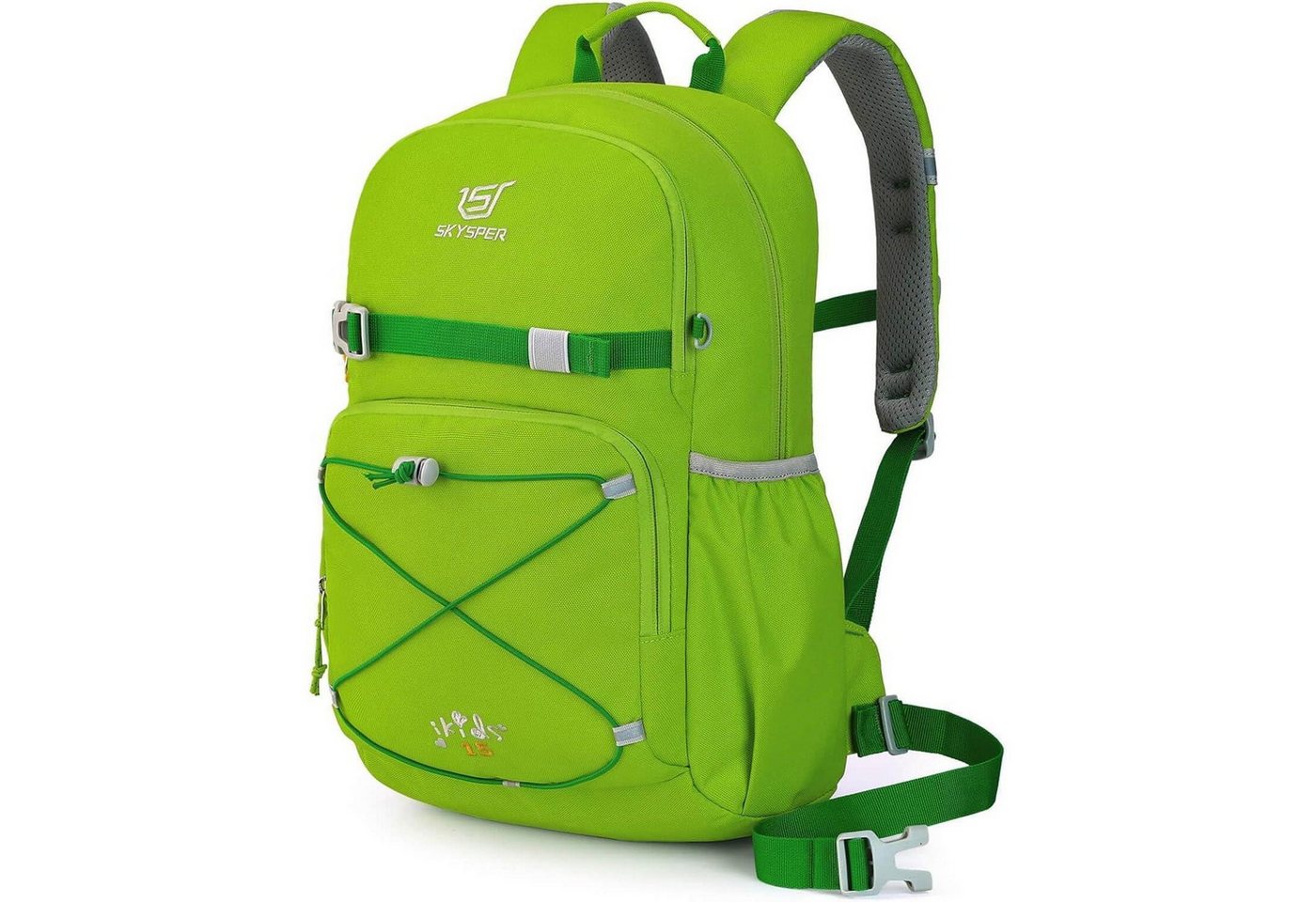 LuxusKollektion Kinderrucksack Kinderrucksack Wanderrucksack 15L Jungen Mädchen Outdoor Apfelgrün LuxusKollektion Kinderrucksack Kinderrucksack Wanderrucksack 15L Jungen Mädchen Outdoor Apfelgrün von LuxusKollektion
