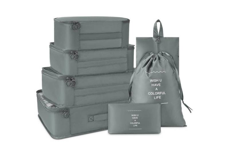 LuxusKollektion Kofferorganizer 7 teiliges Kleidertaschen Set Verpackungswürfel Koffer Organizer Reise von LuxusKollektion