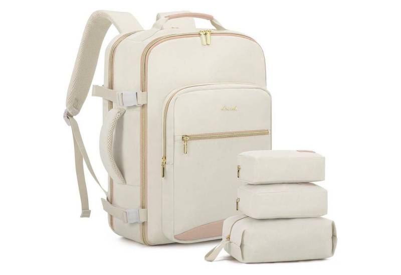 LuxusKollektion Kofferrucksack Handgepäck Rucksack 40L Flugzeug Damen Reiserucksack Wasserdicht 17 von LuxusKollektion