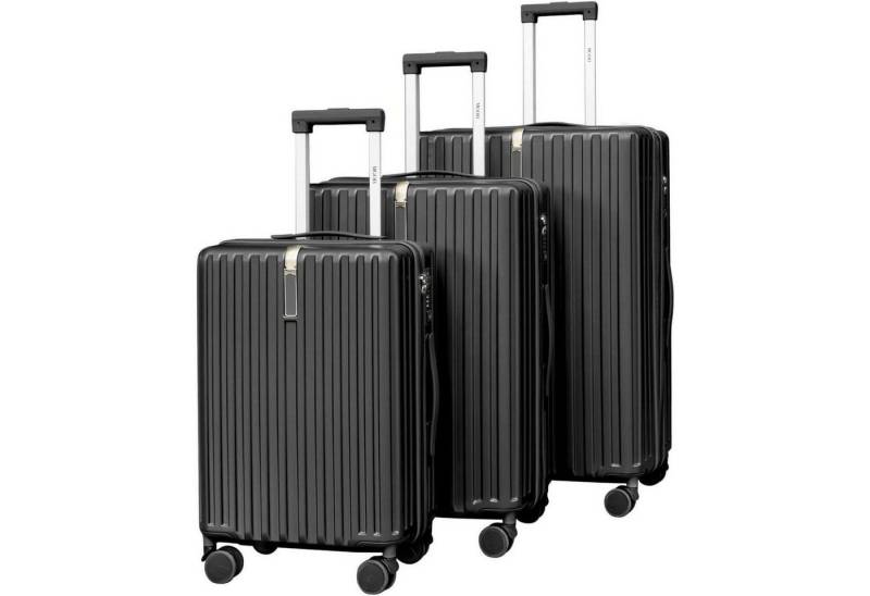 LuxusKollektion Kofferset Handgepäck Koffer Hartschale Polycarbonat 4 Rollen 55x37x22cm 41L von LuxusKollektion