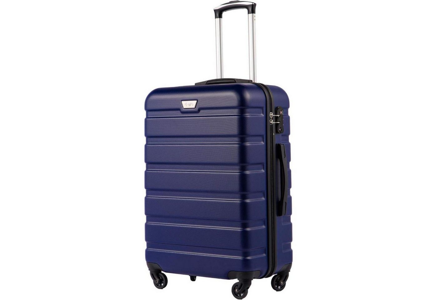 LuxusKollektion Kofferset Hartschalenkoffer Trolley Rollkoffer TSA Großer Koffer Dunkelblau von LuxusKollektion