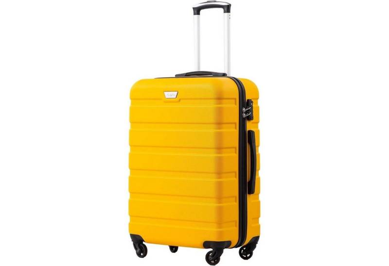 LuxusKollektion Kofferset Hartschalenkoffer Trolley Rollkoffer Zitronengelb 4 Rollen TSA-Schloss von LuxusKollektion